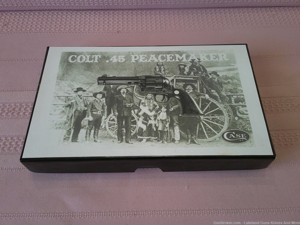Rare Case XX Colt .45 Peacemaker Gold Etched Blue Trapper #3 of 300 Made!-img-34