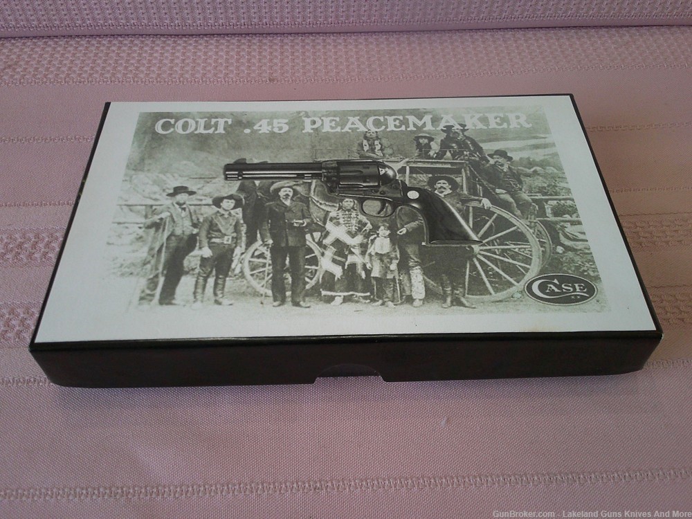 Rare Case XX Colt .45 Peacemaker Gold Etched Blue Trapper #3 of 300 Made!-img-35