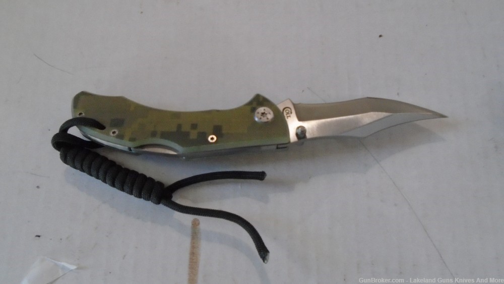 NIB CT729 Colt Lock Back Blade Camo Knife W Braided Lanyard & Clip-img-23