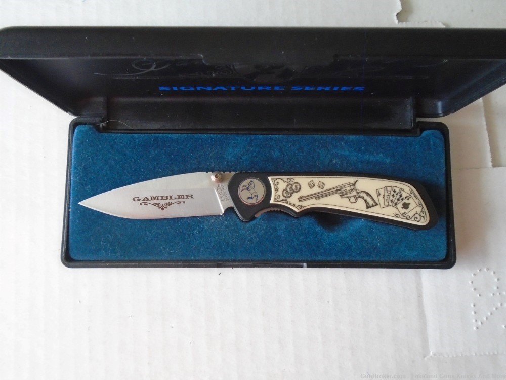 COLT CT53G(Gambler) SIGNATURE SERIES WILDWEST COLLECTION BLADE ERROR KNIFE?-img-0
