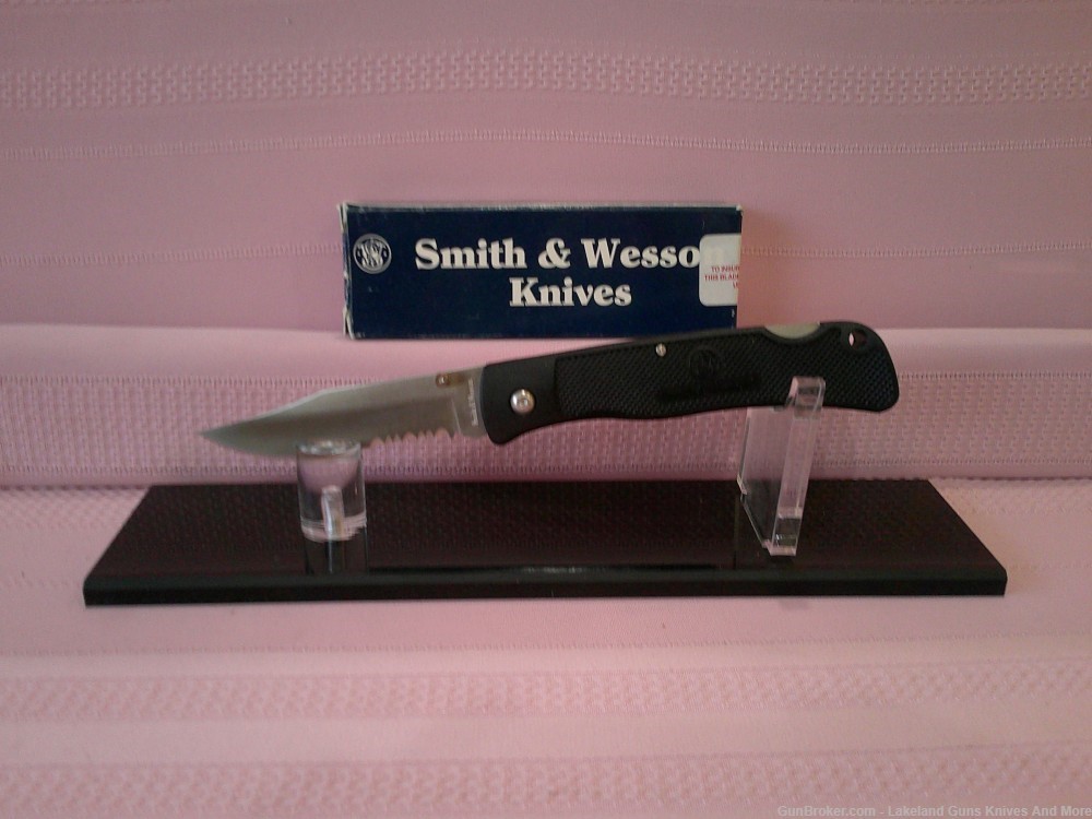 VINTAGE 1990 SMITH & WESSON USA MADE SW-540 1ST PRODUCTION RUN POCKET KNIFE-img-3