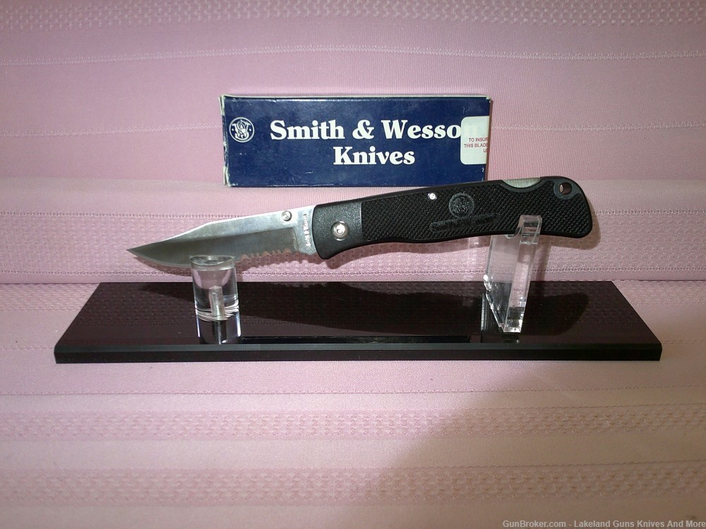 VINTAGE 1990 SMITH & WESSON USA MADE SW-540 1ST PRODUCTION RUN POCKET KNIFE-img-4