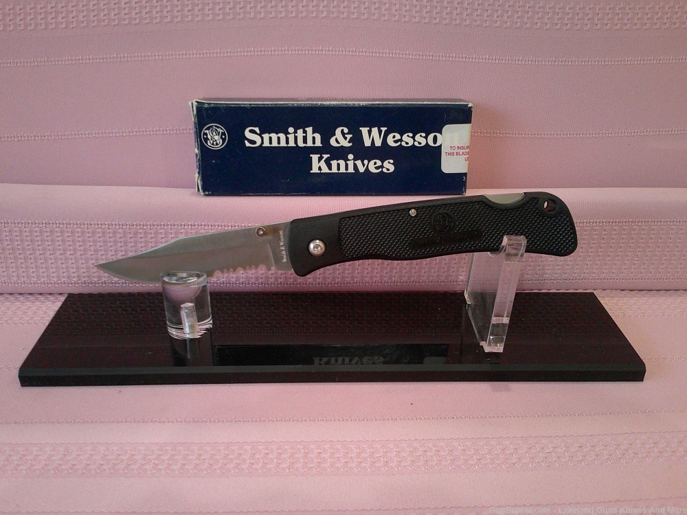 VINTAGE 1990 SMITH & WESSON USA MADE SW-540 1ST PRODUCTION RUN POCKET KNIFE-img-2