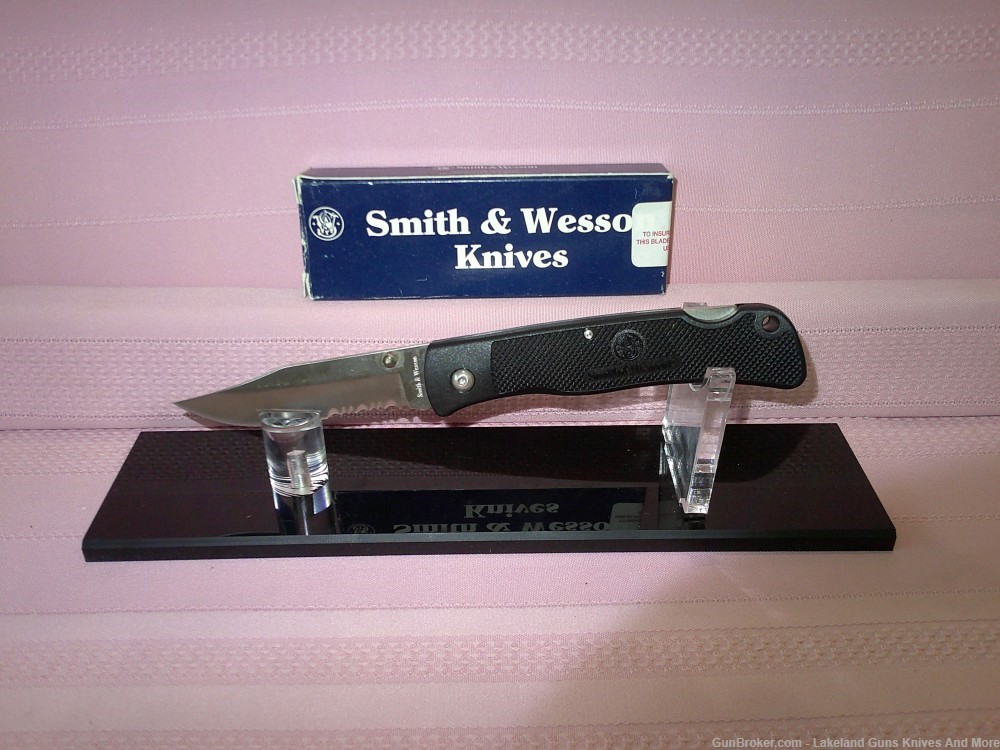 VINTAGE 1990 SMITH & WESSON USA MADE SW-540 1ST PRODUCTION RUN POCKET KNIFE-img-5
