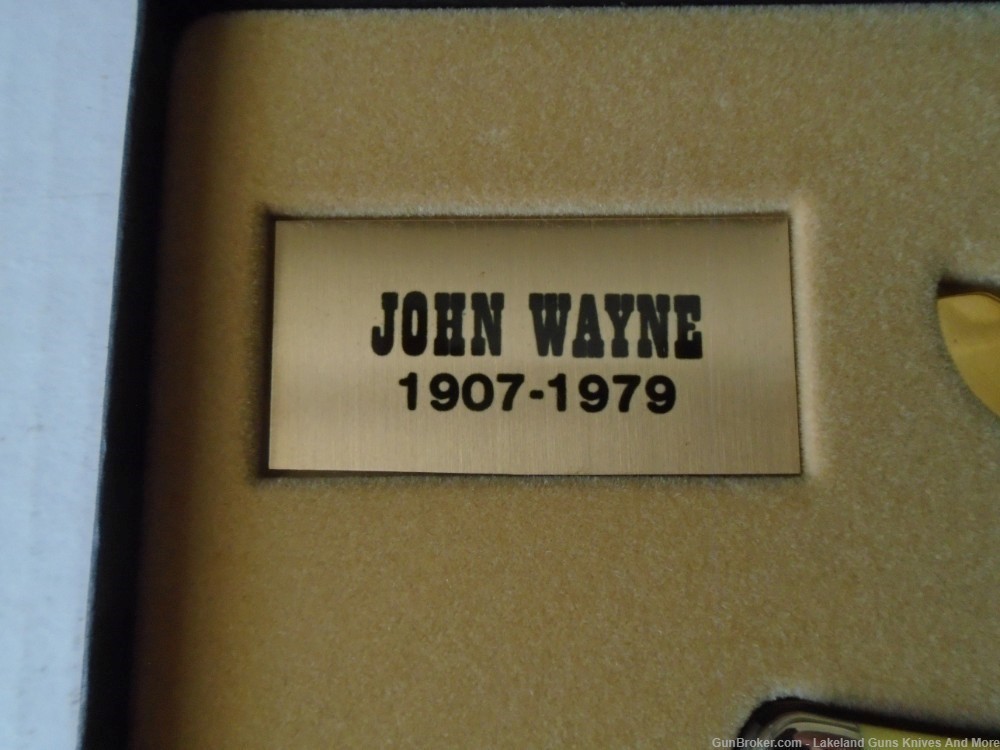 RARE CASE XX Limited Edition Gold Plated JOHN WAYNE Yellow Trapper Knife!-img-8