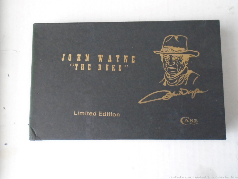 RARE CASE XX Limited Edition Gold Plated JOHN WAYNE Yellow Trapper Knife!-img-14