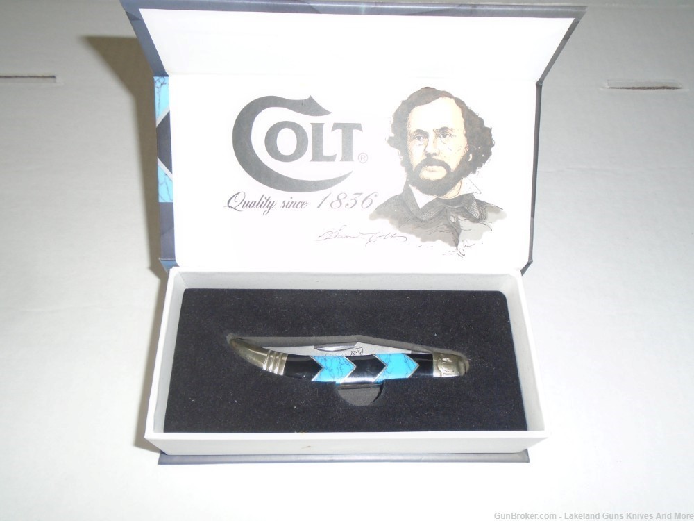New in the Box Colt CT687 Turquoise Peak Texas Toothpick Knife!-img-11
