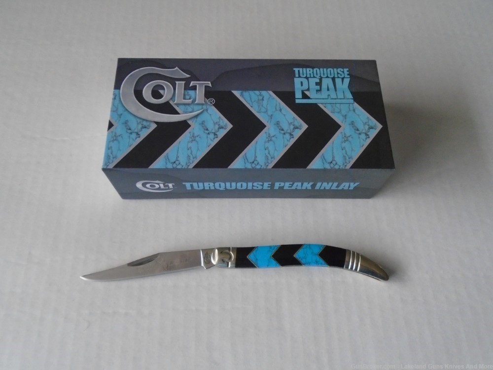 New in the Box Colt CT687 Turquoise Peak Texas Toothpick Knife!-img-4