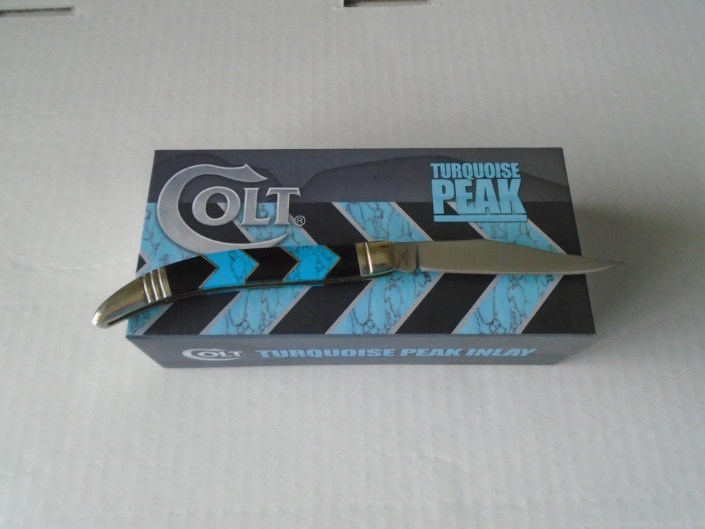 New in the Box Colt CT687 Turquoise Peak Texas Toothpick Knife!-img-0