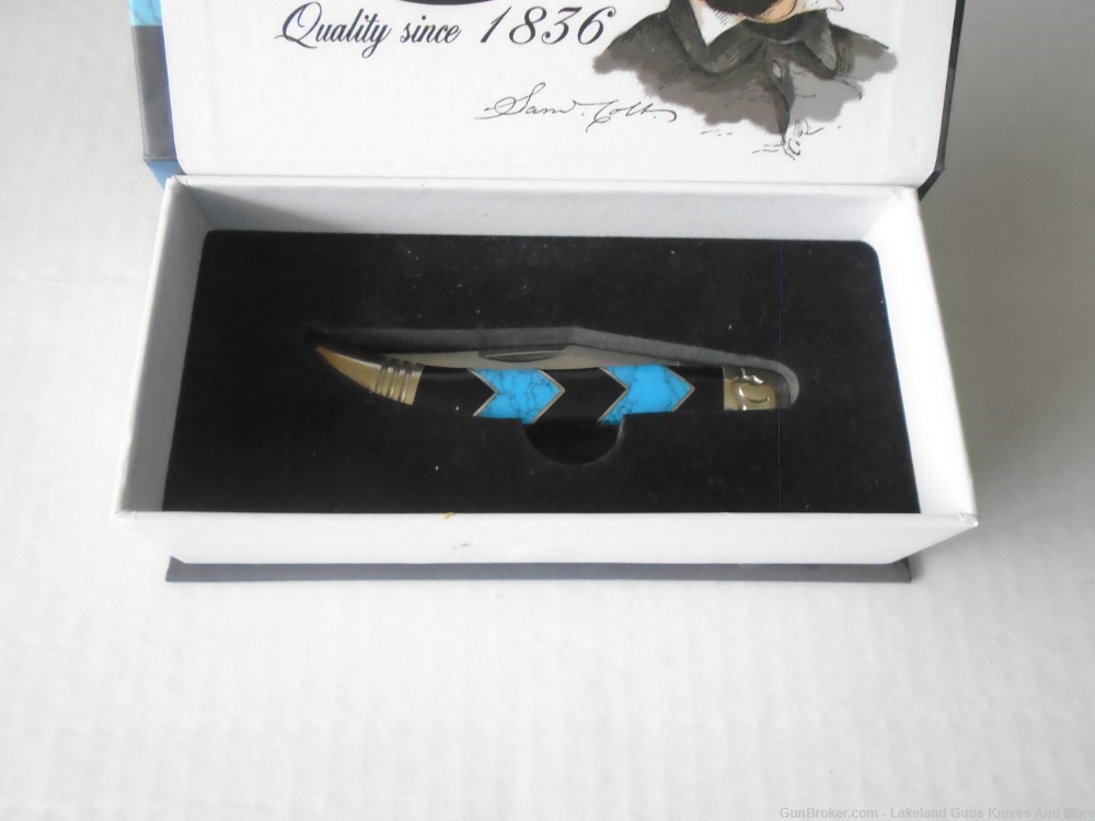 New in the Box Colt CT687 Turquoise Peak Texas Toothpick Knife!-img-10