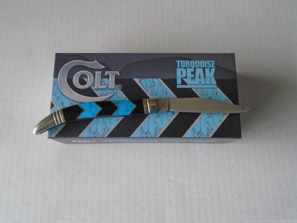 New in the Box Colt CT687 Turquoise Peak Texas Toothpick Knife!-img-1