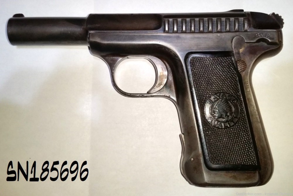 SAVAGE 1907 .32 ACP Pistol. LOT OF SIX in presentation case. One Rare.-img-6