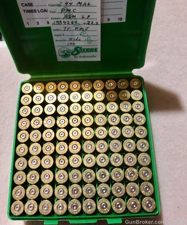 44 MAG  REM  CARTRIDGES CASES QUANTITY 100 VERY GOOD CONDITION-img-1
