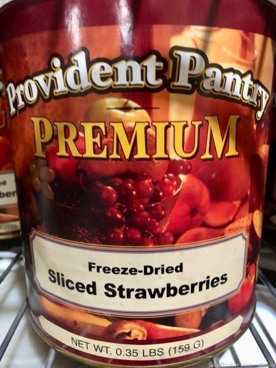 SLICED STRAWBERRIES FREEZE-DRIED  0.35 LBS PREMIUM PROVIDENT PANTRY-img-0
