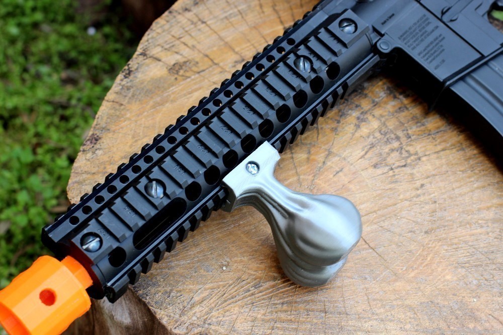 Tactical Balls Sack Foregrip for Picatinny / Weaver Rail - AirPower3D-img-1