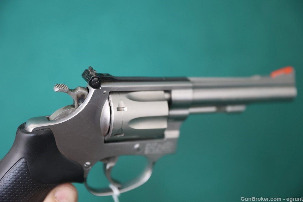 B2413 Smith and Wesson S&W model 63-1 stainless 22 lr kit gun -img-5