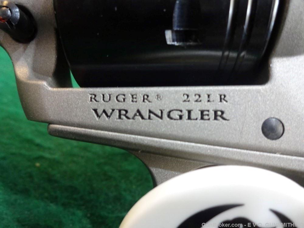 Ruger Wrangler 22 LR 6 Shot 7.50" Silver Cerakote  2039  02039-img-5