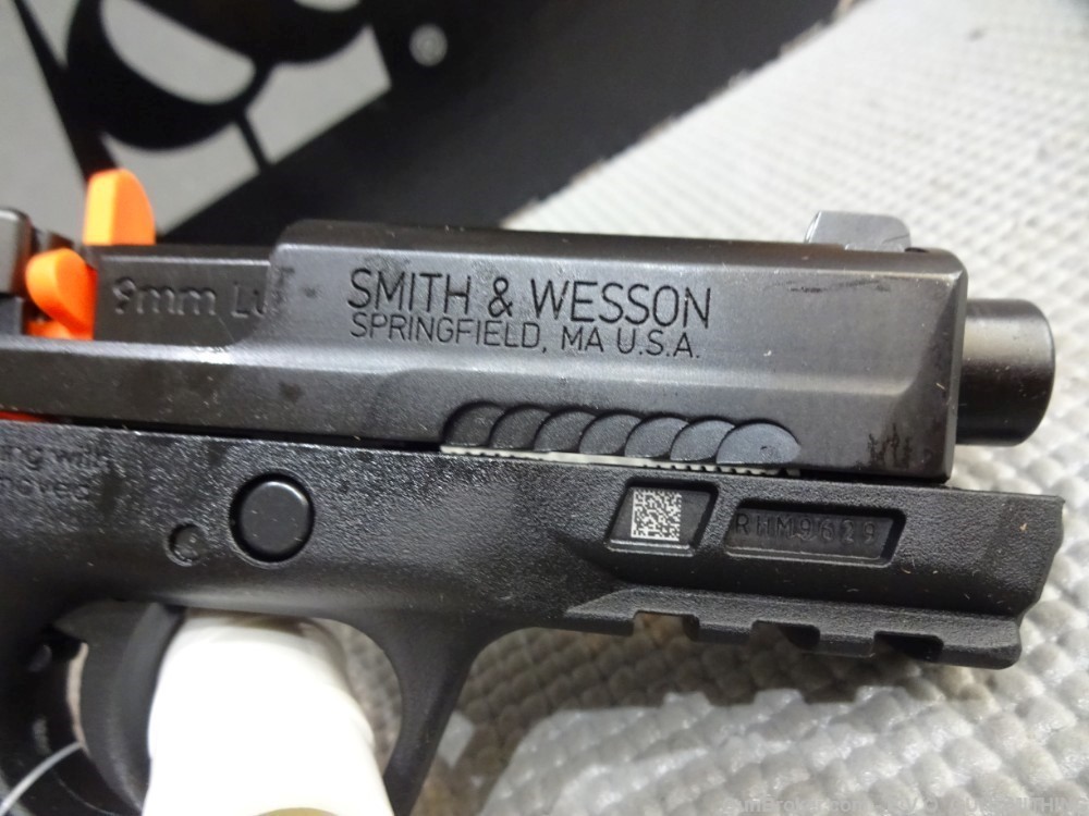 Smith & Wesson 12436 M&P Shield EZ M2.0 Compact Slim 9mm Luger 8+1 3.67" Bl-img-3