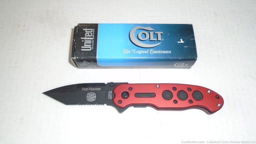 NIB Fire Fighter Colt Folding Knife CT50-FFS German Made Impossible to Find-img-0