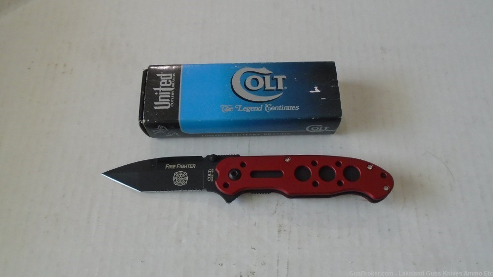NIB Fire Fighter Colt Folding Knife CT50-FFS German Made Impossible to Find-img-1