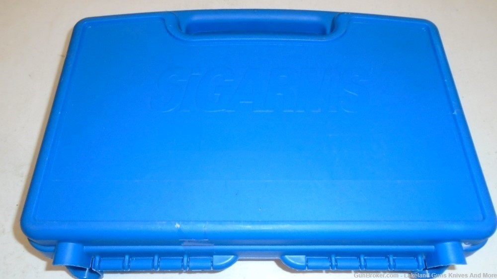 Sig Pistol plastic case with padding 13 1/2" x 10" x 3" Excellent Shape!-img-0