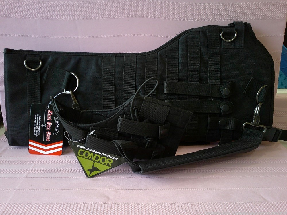 New Condor Black Beretta Holster & Roma Leathers Black 28" Shotgun Case!-img-0