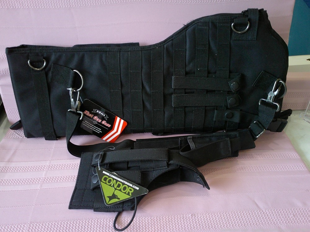 New Condor Black Beretta Holster & Roma Leathers Black 28" Shotgun Case!-img-2