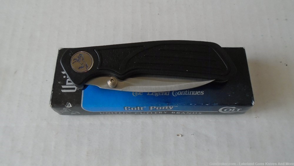 NIB Colt CT 43-S Pony Pocket Knife W/Stainless Unique Recurve Tanto Blade-img-20