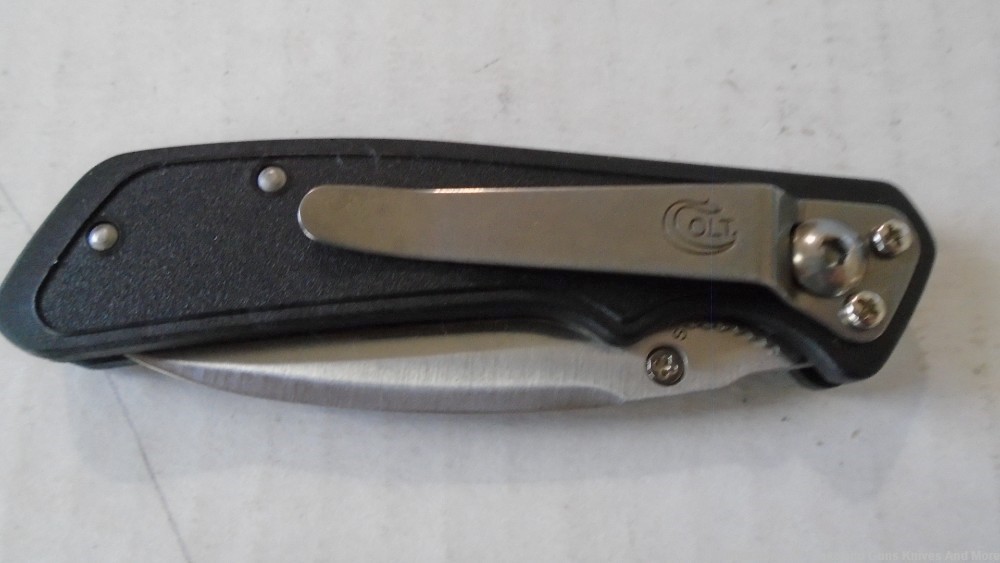 NIB Colt CT 43-S Pony Pocket Knife W/Stainless Unique Recurve Tanto Blade-img-15