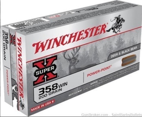 Winchester Super-X .358 Win 200gr Power-Point - 20 Rounds-img-0