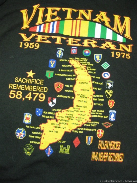 Vietnam Veteran 2XL Delta T-Shirt  70s -img-1