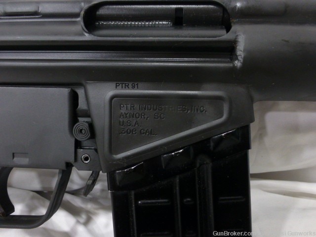 NIB PTR GI 100 308 Rifle 18" 20 rd Black/ OD Green Iron Sights PTR100-img-2
