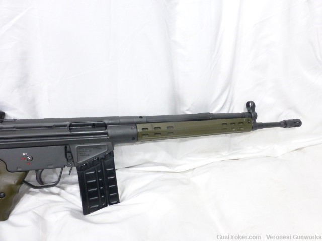 NIB PTR GI 100 308 Rifle 18" 20 rd Black/ OD Green Iron Sights PTR100-img-3
