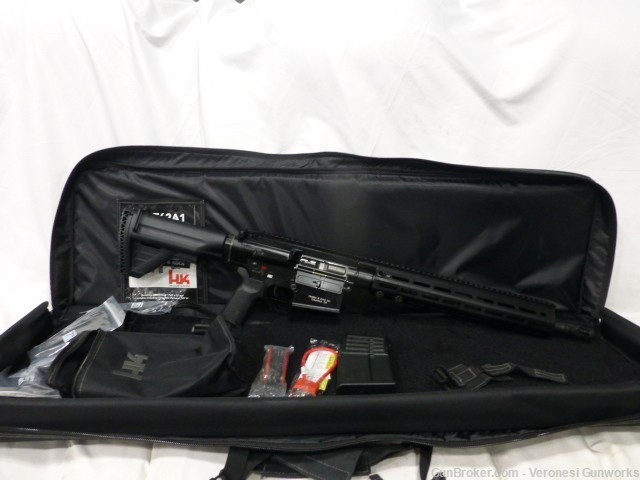 NIB H&K MR762 Rifle 16.5" MLOK Recoil Pad 1 Magazine Soft Case-img-0