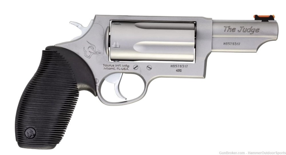 Taurus Judge Revolver - Stainless Steel| 45 Colt / 410 Mag | 3" Barr-img-1