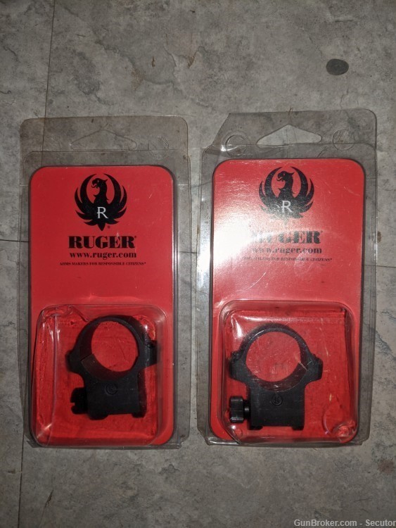 Ruger scope rings high 5bhm 1in-img-0