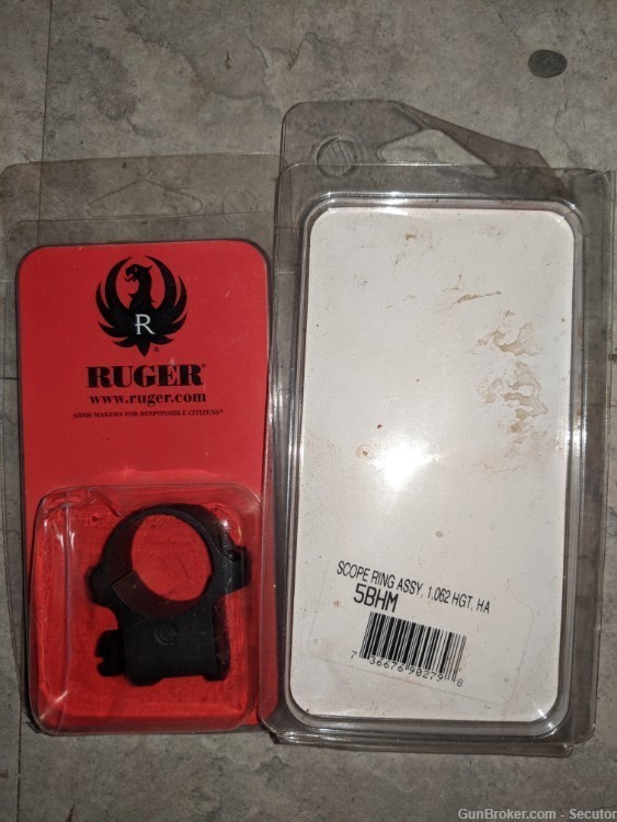 Ruger scope rings high 5bhm 1in-img-1