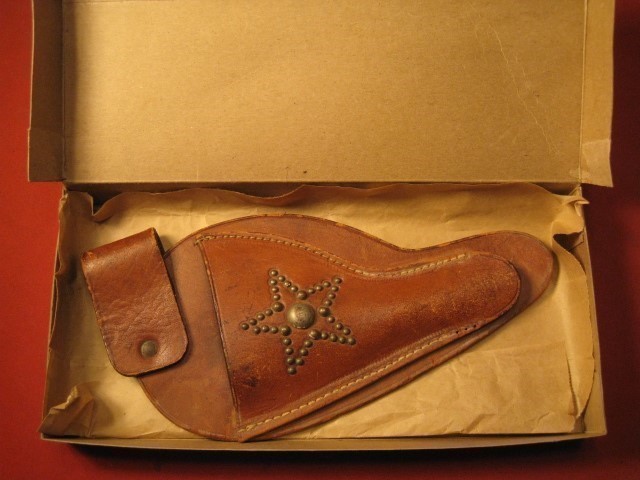 Moose Brand Vintage Leather Holster Bauer Bros. Studded Star-img-0