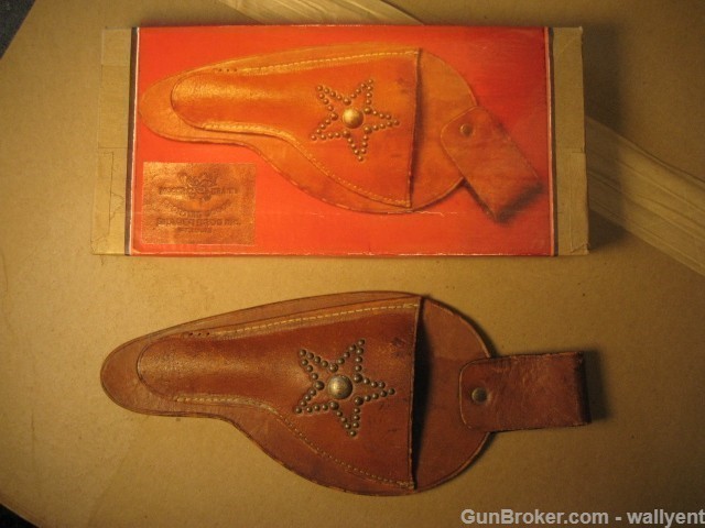 Moose Brand Vintage Leather Holster Bauer Bros. Studded Star-img-6