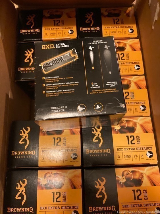 250 rounds of Browning BXD Steel 12ga 3" 1.25oz 2 shot-img-3