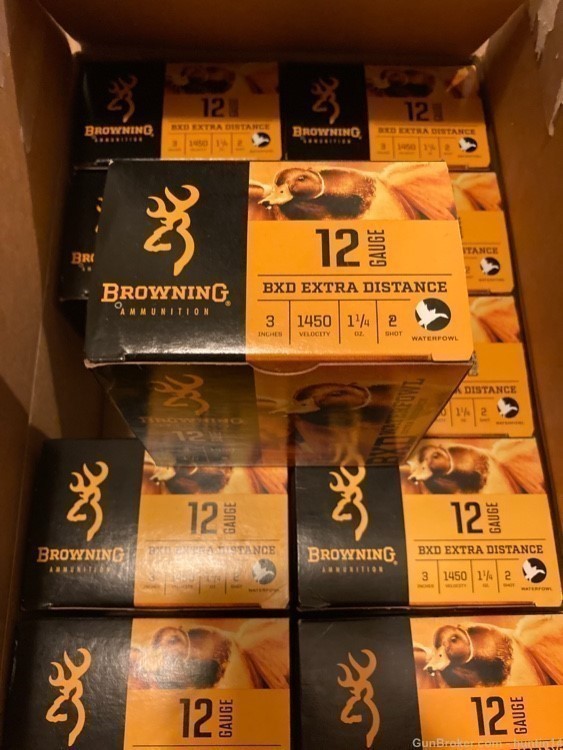 250 rounds of Browning BXD Steel 12ga 3" 1.25oz 2 shot-img-1