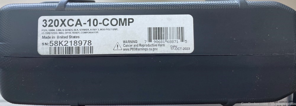 SIG SAUER P320 X-TEN CARRY COMP 10MM 320XCA-10-COMP NEW-img-1