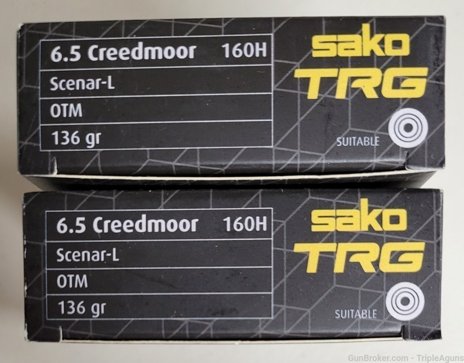 Sako TRG 6.5 Creedmoor 136gr Scenar-L OTM lot of 40rds 160H-img-0