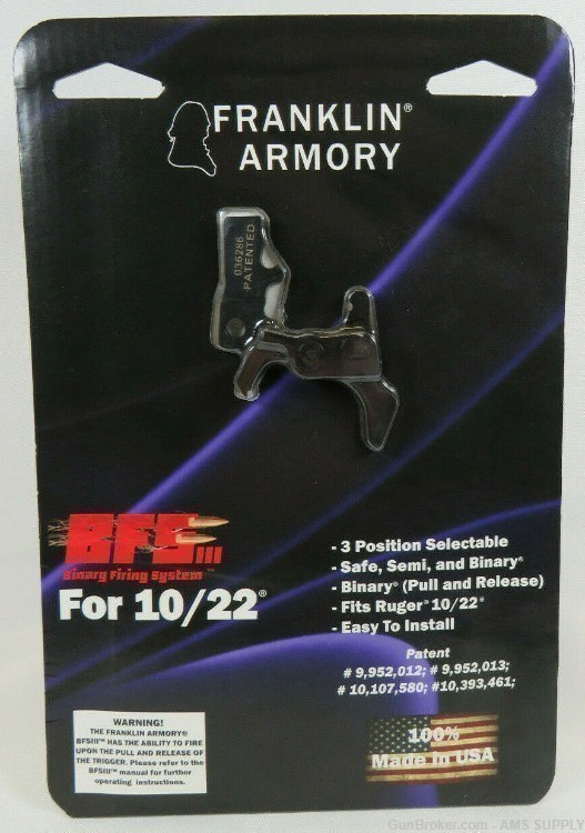 FRANKLIN ARMORY® BFSIII® 22-C1 Ruger 10-22 Trigger Binary -img-0