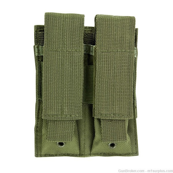 VISM 2 Pocket Green MOLLE Belt Pouch fits S&W M&P Magazines-img-0