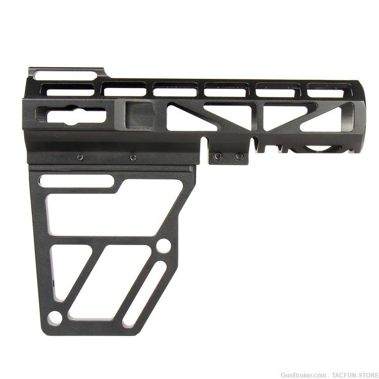 Skeletonized AR Pistol Brace + Pistol Buffer Tube-img-4