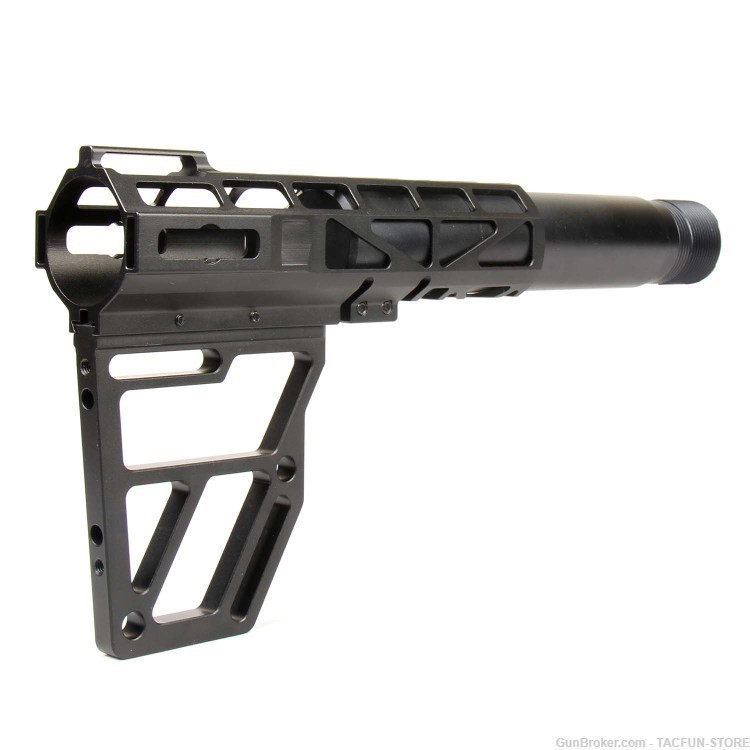 Skeletonized AR Pistol Brace + Pistol Buffer Tube-img-1
