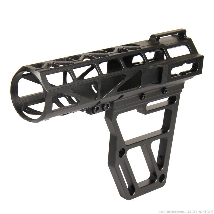 Skeletonized AR Pistol Brace + Pistol Buffer Tube-img-3