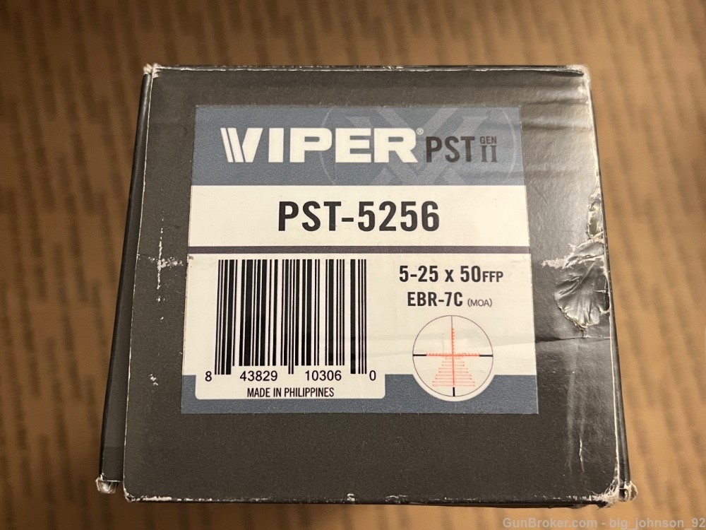 Vortex Viper PST GEN II 5-25X50 FFP Riflescope EBR-7C MOA Reticle PST-5256-img-8