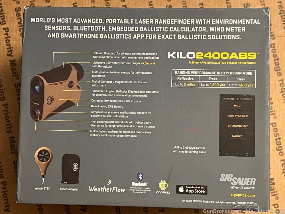 Sig Sauer KILO2400 ABS Digital Ballistic Laser Rangefinder New-img-5
